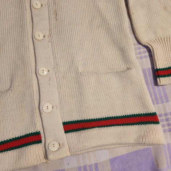 Vtg Letterman Cardigan Sweater 50s Fenger High School Englewood Knitting Gucci - Picture 7 of 10